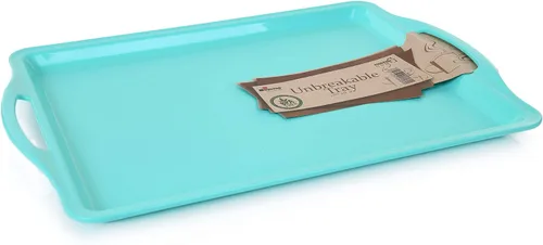 Miniatura 8 de Mintra Home Bandeja de servir duradera (1 unidad, verde) – Plato con asa de 14 pulgadas 'verde