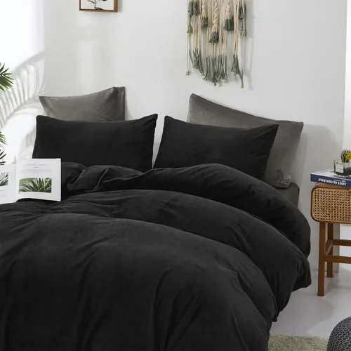 Miniatura 153 de CLOTHKNOW - Juego de edredón verde militar tamaño completo de 3 piezas, juego de ropa de cama verde oscuro, edredón suave con 2 fundas de almohada