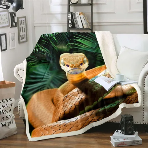 Miniatura 24 de Erosebridal Manta de vellón de animales del bosque, 40 x 50 pulgadas, con temática de caza de osos, ciervos, lobos, manta de felpa mullida