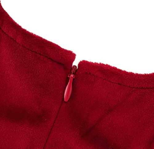 Miniatura 6 de famuka Vestido rojo de princesa de manga larga para niña pequeña
