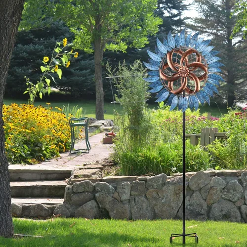 Miniatura 7 de WONDER GARDEN Molino de viento – Molino de viento grande de 6.2 pies para decoración de patio, césped y jardín, para exteriores