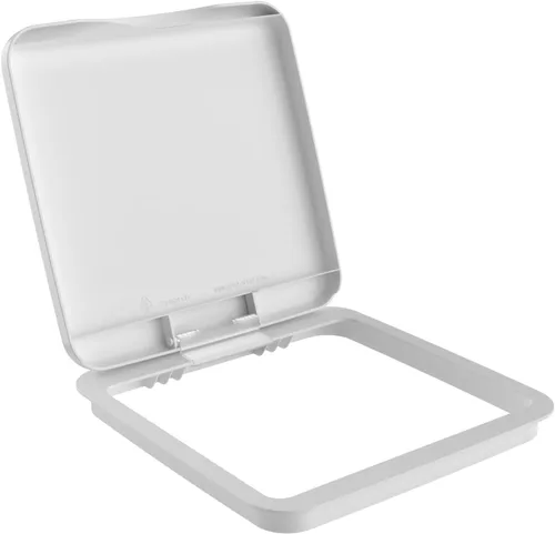 Miniatura 23 de Tapa para cubo de basura de 35 cuartos de galón, de la marca Rev-A-Shelf plateado