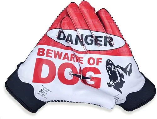Miniatura 6 de Battle Sports - Guantes de fútbol americano para receptor abierto con dorso de mano, ultraadherentes y con agarre, antideslizantes, para adultos