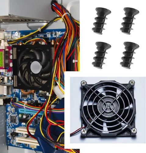 Miniatura 4 de ECSiNG 100 tornillos de repuesto para ventilador de refrigeración para carcasa de computadora, tornillos compatibles con ventilador de computadora
