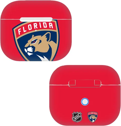 Miniatura 8 de Head Case Designs Calcomanía de vinilo con licencia oficial de la NHL Half Distressed Florida Panthers compatible con Apple AirPods 3 de 3ª