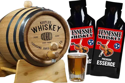 Kit personalizado Bootleg Kit™ Barrel Aged "Bootleg Whiskey" Tennessee Whisky Kit de fabricación (5 litros)