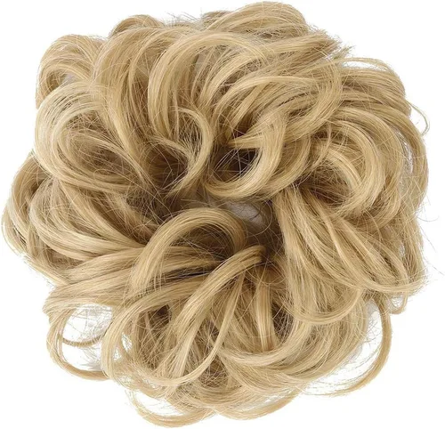 Miniatura 2 de Cabello sintético despeinado, grueso, extensiones para coleta, cabello recogido