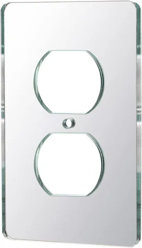 Miniatura 13 de 10 placas para interruptor de luz de espejo, salida de doble orificio de 4.72 x 2.91 pulgadas, cubierta de luz de interruptor, placas de pared