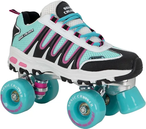Miniatura 5 de Lenexa Sonic Cruiser 2.0 - Patines unisex estilo tenis para uso en interiores y exteriores, tamaños de ajuste cómodo