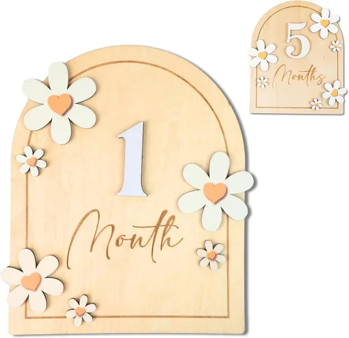 Miniatura 15 de Señal de hito mensual para bebé, hito mensual del bebé de 1 a 12, hito del mes para bebé, hito del mes del bebé, accesorios de fotografía para B11