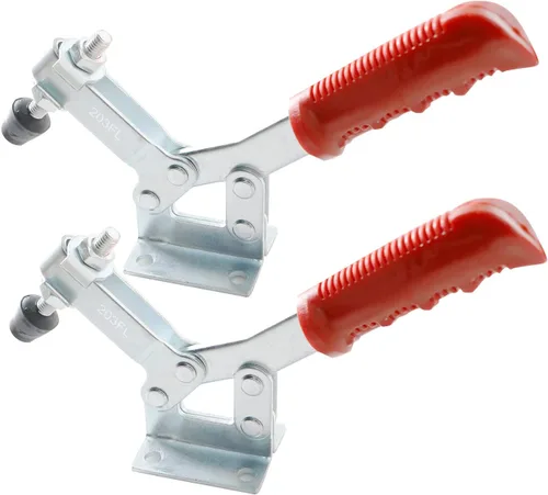 Miniatura 11 de 4 piezas de acero al carbono tipo 201B, herramienta de sujeción rápida de 220.5 lbs y 220 libras, abrazadera de bloqueo de palanca de mano