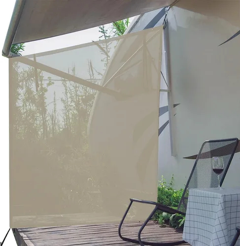 Miniatura 11 de Dulepax Parasol lateral para toldo de RV - 9'X7' - Pantalla lateral de segunda generación para toldo de RV mejora significativamente la sombra