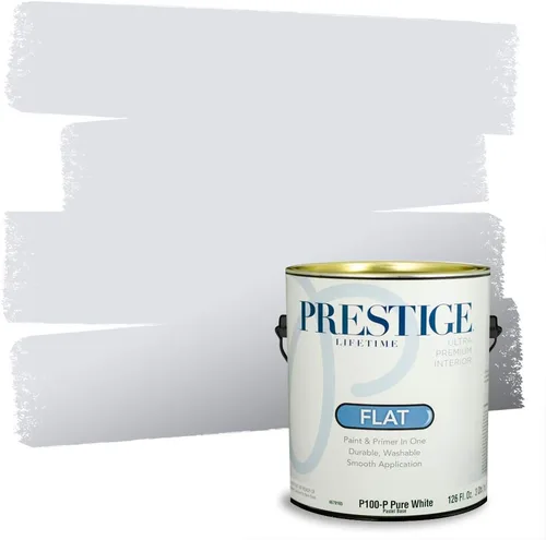 Miniatura 216 de Prestige Paints. - Base y pintura para exteriores en un solo galón, 1 galón. plano, comparable con Sherwin Williams Topsail. SW6799-PCM