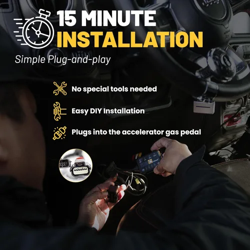 Miniatura 5 de PEDAL COMMANDER Controlador de respuesta del acelerador para Jeep Cherokee 2014-2023 - Plug-and-Play, 4 modos de conducción, control de aplicación