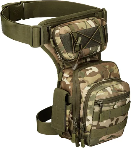 kingsea Bolsa táctica de pierna caída, impermeable, bolsa táctica para muslos, bolsa multifuncional para mujeres, hombres, bicicleta, motocicleta,