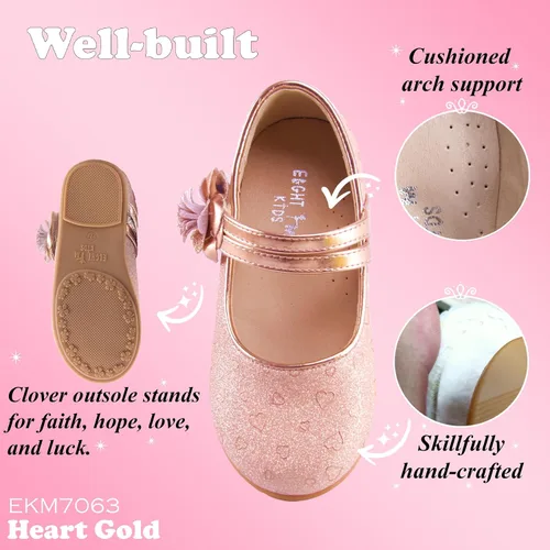 Miniatura 3 de EIGHT KM Zapatos de vestir para niñas pequeñas Zapatos Mary Jane para niñas Mary Jane Flats Zapatos de ballet Fiesta, niña de flores, zapatos