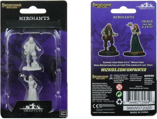 Miniatura 3 de Pathfinder Deep Cuts Miniaturas sin pintar: Wave 3: Merchants (Chica sirviente/comerciante)