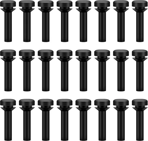 Blutoget - Paquete de 24 patas de goma WB02X24790 para estufa de gas GE, almohadillas de goma para pie de rejilla superior que sustituye a 4455270,