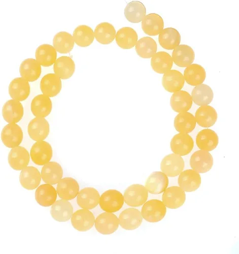 Miniatura 5 de Cuentas de piedra natural de 0.315 pulgadas (0.315 in) de ágata naranja a rayas redondas, cuentas sueltas de cristal energético, potencia curativa