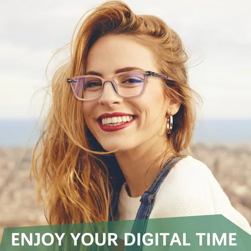 Miniatura 2 de Gafas de lectura para mujeres y hombres, para lectura de computadora, lentes de bloqueo de luz azul, lentes de bisagra de resorte
