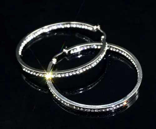 Miniatura 7 de Arracadas para boda con cristales de diamantes de imitación