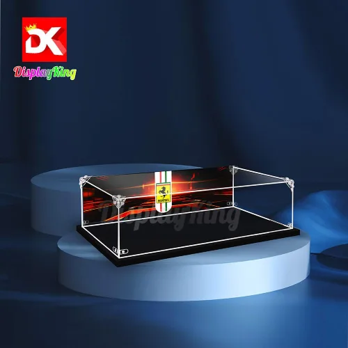 Miniatura 4 de Vitrina acrílica con tornillo para Lego Ferrari 488 GTE AF Corse #51 1,658.465 - 0.118 in de grosor (Lego Set no incluido) (con fondo temático)