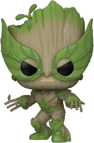 Miniatura 2 de Funko Pop! Marvel: We are Groot - Wolverine - Groot Shorts - Figura de vinilo coleccionable - Idea de regalo - Producto oficial - para niños