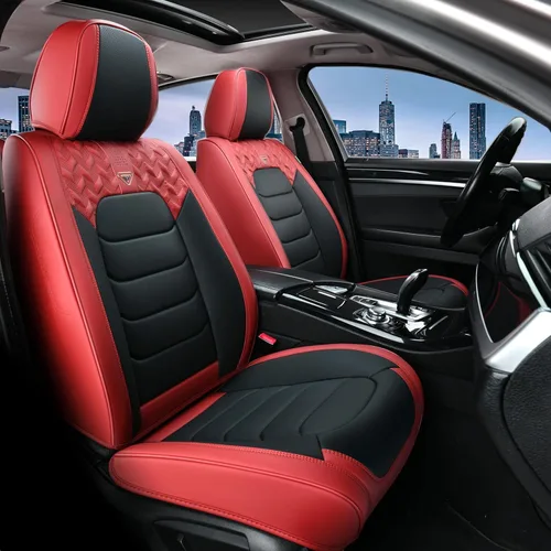 Miniatura 17 de FLORICH Fundas de asiento delantero, 2 piezas, fundas de asiento para automóviles, fundas de asiento universales de cuero de lujo, accesorios
