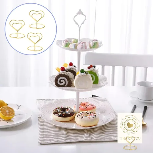 Miniatura 4 de ELANE 20 soportes para tarjetas de lugar para bodas, soportes para números de mesa de boda, tarjeteros para mesa, tarjetero de mesa (corazón)
