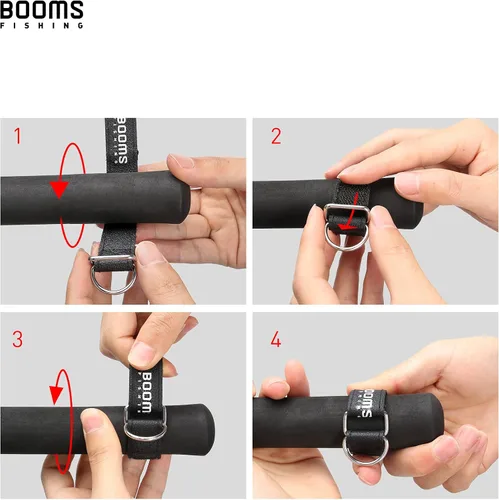 Miniatura 5 de Booms Fishing T02 - Correa de caña de pescar, correa de remo para kayak, accesorios de pesca para tabla de remo, cordón de pesca resistente