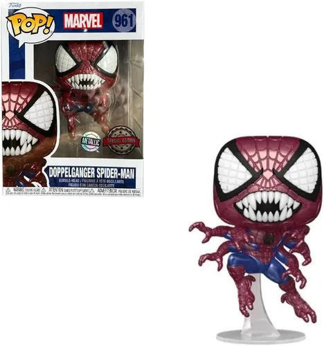 Miniatura 3 de Funko Pop Marvel Spiderman Doppelganger #961 Metallic - Edición especial exclusiva - FUN59175 Figura, multicolor, talla única