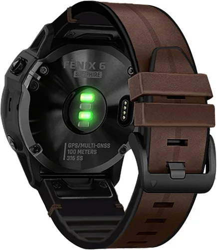 Miniatura 9 de Abanen Correas de Reloj de Cuero para Garmin Fenix 8 / epix Pro/Tactix 8 (47mm), QuickFit 22mm de Cuero Genuino Suave con Correa de Muñeca