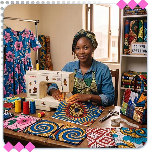 Miniatura 4 de Tatuo 150 piezas de tela de algodón africano de 4 × 4 pulgadas cuadrados de tela de acolchado no repetida Kente, cuadrados de cera africana Ankara