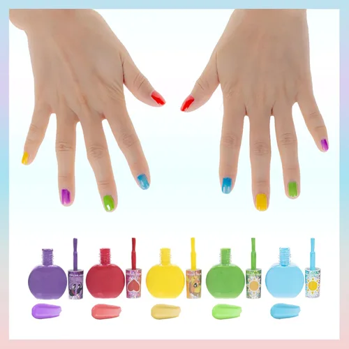 Miniatura 5 de Townley Girl My Little Pony Esmalte de uñas no tóxico a base de agua, juego de esmaltes desprendibles con colores brillantes y opacos para niñas