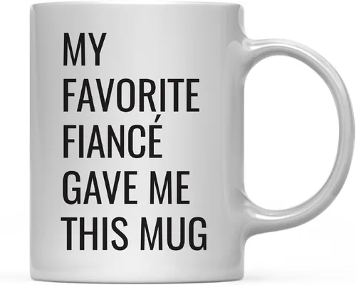 Miniatura 52 de Andaz Press Taza de café divertida de 11 onzas, regalo de broma, My Favorite Aunt Gave Me This Cup, 1 paquete, sobrino sobrino, cumpleaños, Navidad