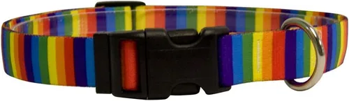 Miniatura 10 de Yellow Dog Design Collar de perro con rayas navideñas, tamaño grande, 1 pulgada de ancho