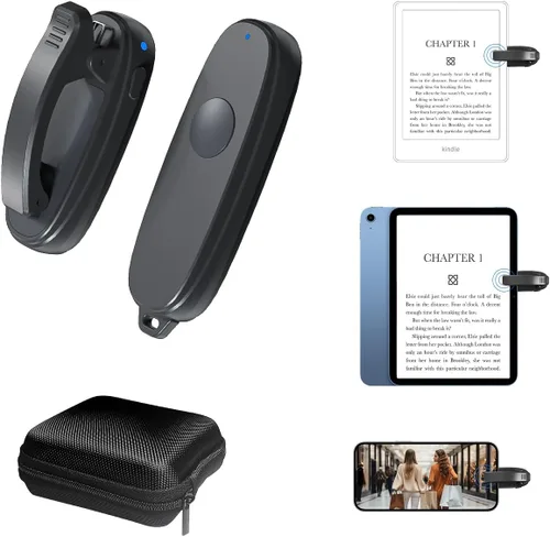 Miniatura 7 de Anillo giratorio de página Kindle: controlador de clic para un cómodo giro de página con una sola mano, diseño estilo anillo para leer en la cama