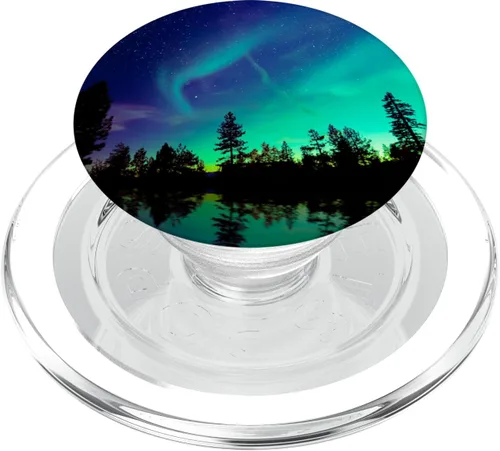 Miniatura 9 de Enchufe Pop de luces polares del norte – PopSockets agarre y soporte para teléfonos y tabletas