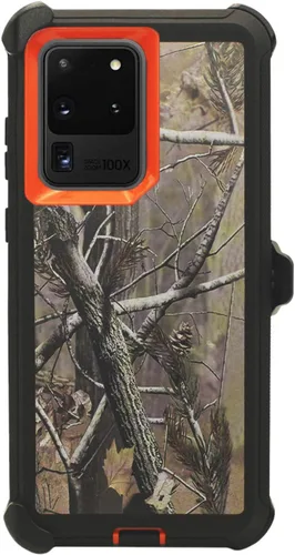 Miniatura 8 de Funda para Galaxy S20 Ultra (6.9 pulgadas), resistente de cuerpo completo, protección contra caídas de grado militar, funda para cinturón