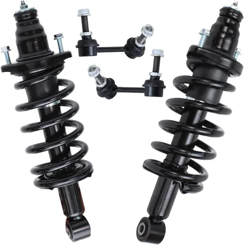 Miniatura 51 de Detroit Axle - Puntales delanteros con resorte helicoidal + enlaces de extremo de barras estabilizadoras de repuesto para Ford Flex Lincoln MKT