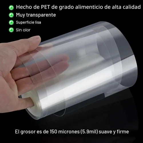 Miniatura 4 de Collares para pasteles 4 x 394 pulgadas (5.9 mil de grosor) Hojas transparentes de acetato en rollos para hornear y decorar bordes