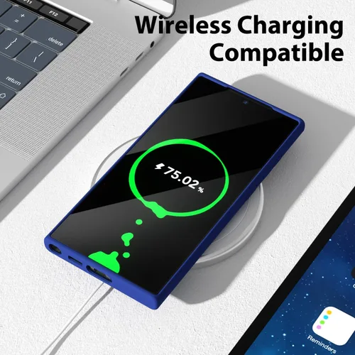 Miniatura 7 de oakxco Funda para teléfono Samsung Galaxy S22 Ultra de silicona líquida, bonita funda delgada y delgada de goma suave de TPU para mujeres y niñas
