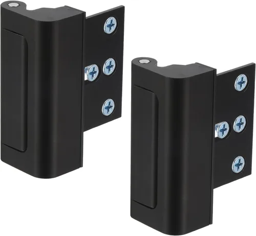 uxcell Paquete de 2 cerraduras de seguridad para puerta para el hogar, cerradura de refuerzo de puerta de 3 pulgadas, soporta 800 libras, puertas