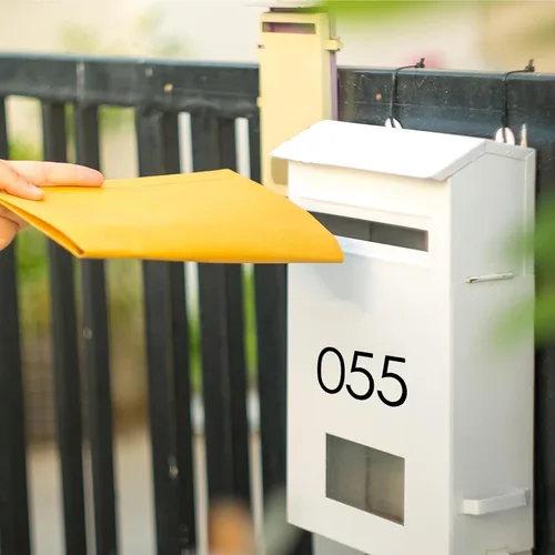 Miniatura 5 de Zonon 88 piezas de 8 hojas de calcomanías de números para buzón de correo de regreso a clases, autoadhesivas, impermeables, números de vinilo