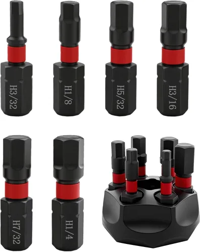 Miniatura 8 de IRONCUBE Juego de destornilladores magnéticos Torx: Juego de destornilladores múltiples 6 en 1 con mango de trinquete intercambiable - Kit