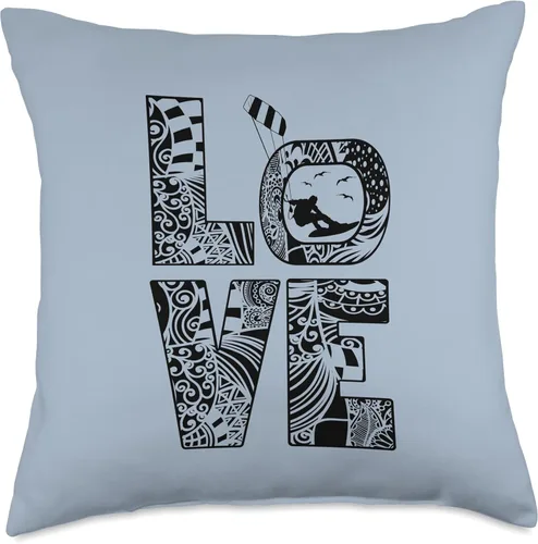 Miniatura 4 de Kitesurfer Kiteboard Kitesurfing Vintage-Surf Quote Kitesurf Throw Pillow