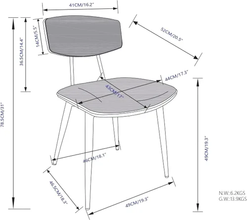 Miniatura 12 de SIMPLIHOME Mavis - Juego de 2 sillas de comedor con marco de hierro moderno de mediados de siglo y sillas de cocina de piel sintética vegana en Negro