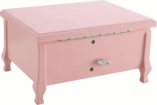 Miniatura 3 de Joyero musical de bailarina de pies grandes con espejo y cerradura para niñas, caja de almacenamiento de joyas rosa para niños, organizador de joyas