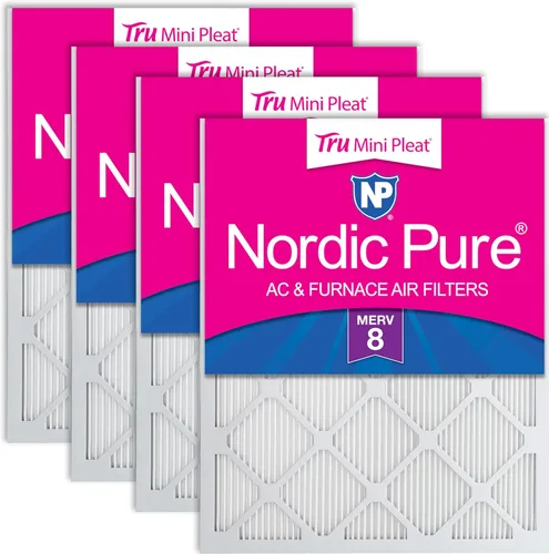 Miniatura 10 de Nordic Pure Filtros de aire para horno MERV 6 de 18 x 25 x 1 pulgadas (tamaño real: 17 1/2 x 24 1/2 x 3/4), color verde poliéster MERV 6, reduce