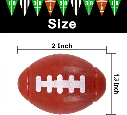 Miniatura 2 de GIFTEXPRESS Fidget Spinners de Fútbol Americano - 36 Piezas Color Marrón Juguetes de Fiesta de 2" para Niños - Mini Juguete Antiestrés de Fútbol
